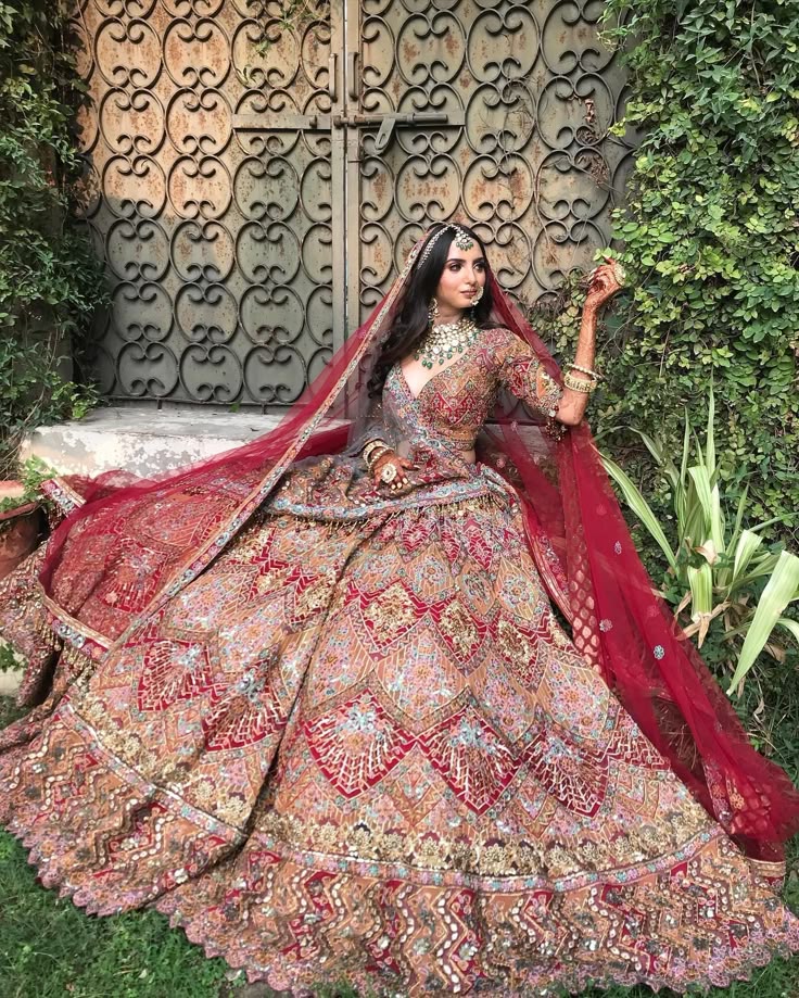In 2025, brides are choosing lighter lehengas that move naturally, without the artificial puff