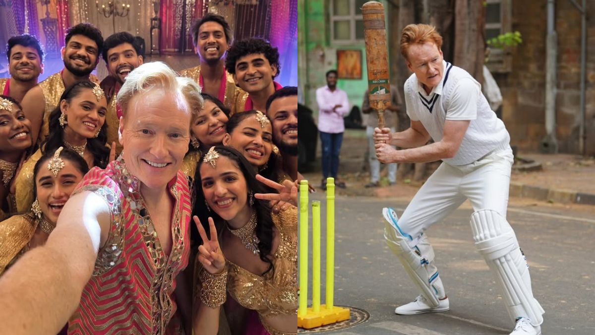 Comedian Conan O'Brien Plays <i>Gully</i> Cricket, Films A "Bollywood Extravaganza" On India Trip