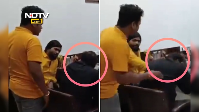 Viral Video : ऑफिसमधल्या मराठी महिलेला शिवीगाळ केल्याचा आरोप, मनसेनं परप्रांतीय व्यक्तीला दिला चोप