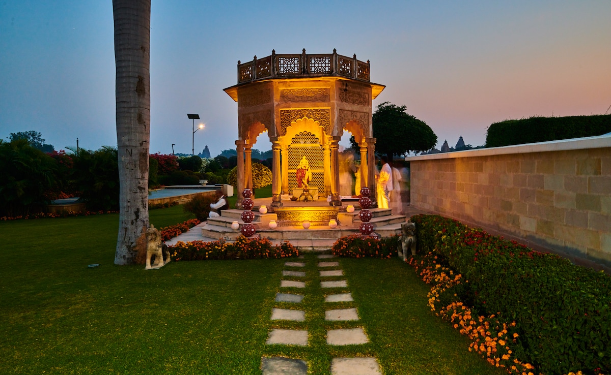 Lord Krishna temple at the hotel. Photo: LaLiT Temple View Hotel Lord Krishna temple at the hotel. Photo: LaLiT Temple View Hotel