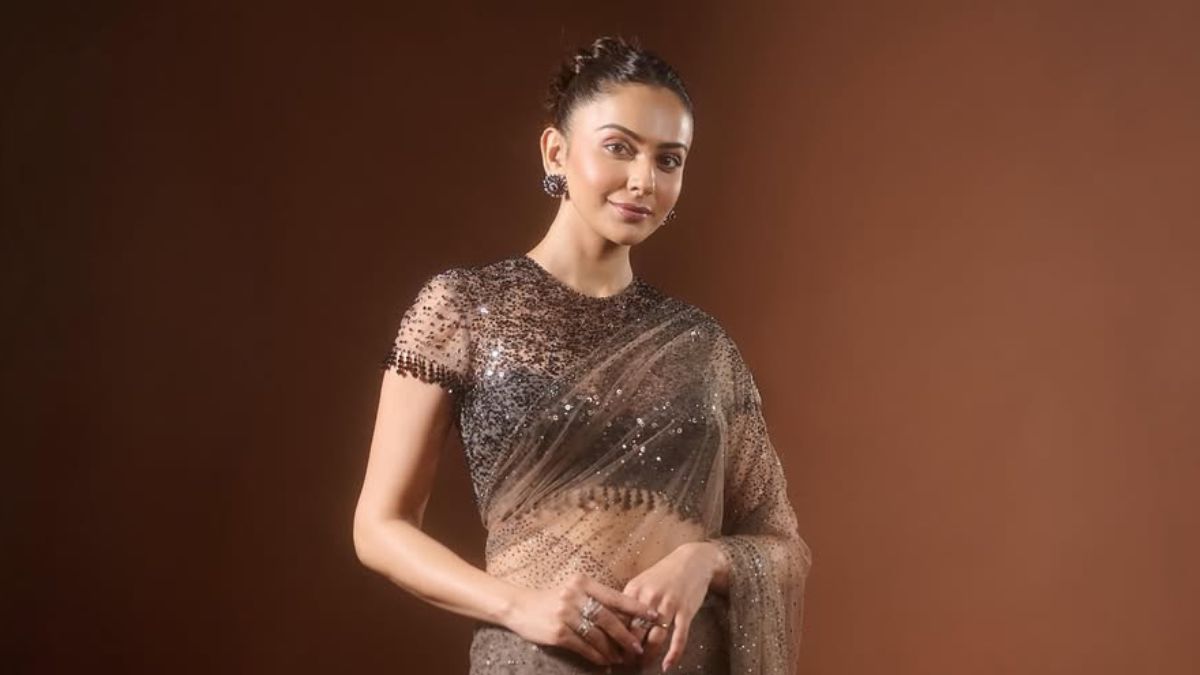 Rakul Preet Singh Redefines Cocktail Wear In Tarun Tahiliani's Sequin Saree