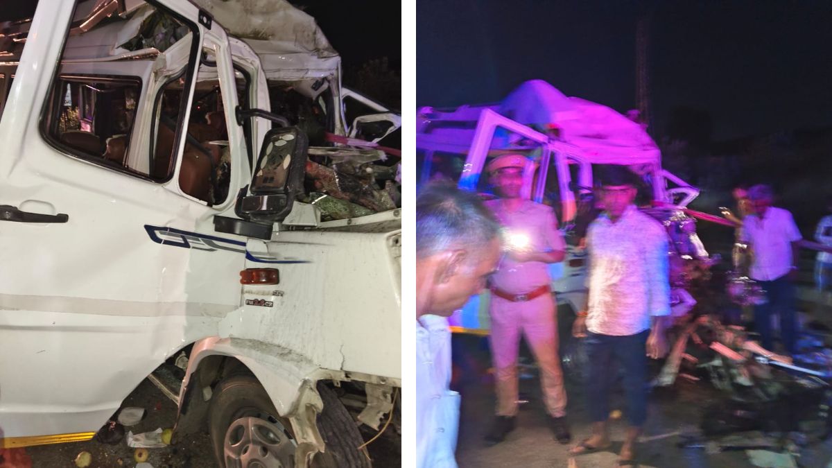 18 Killed, 3 Injured After Bus Rams Parked Trailer In Rajasthan