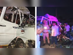 18 Killed, 3 Injured After Bus Rams Parked Trailer In Rajasthan