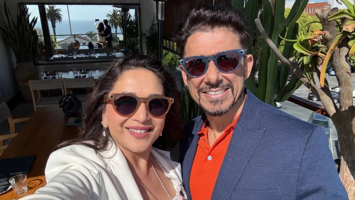 What Madhuri Dixit's Intimate Dinner Date With Husband At Chef Vikas Khanna's Bungalow In New York Looked Like