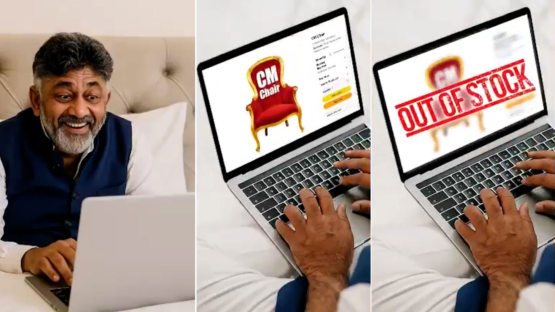 BJP's Fresh Dig At Congress: AI Video Shows DKS 'Shopping' For CM Chair