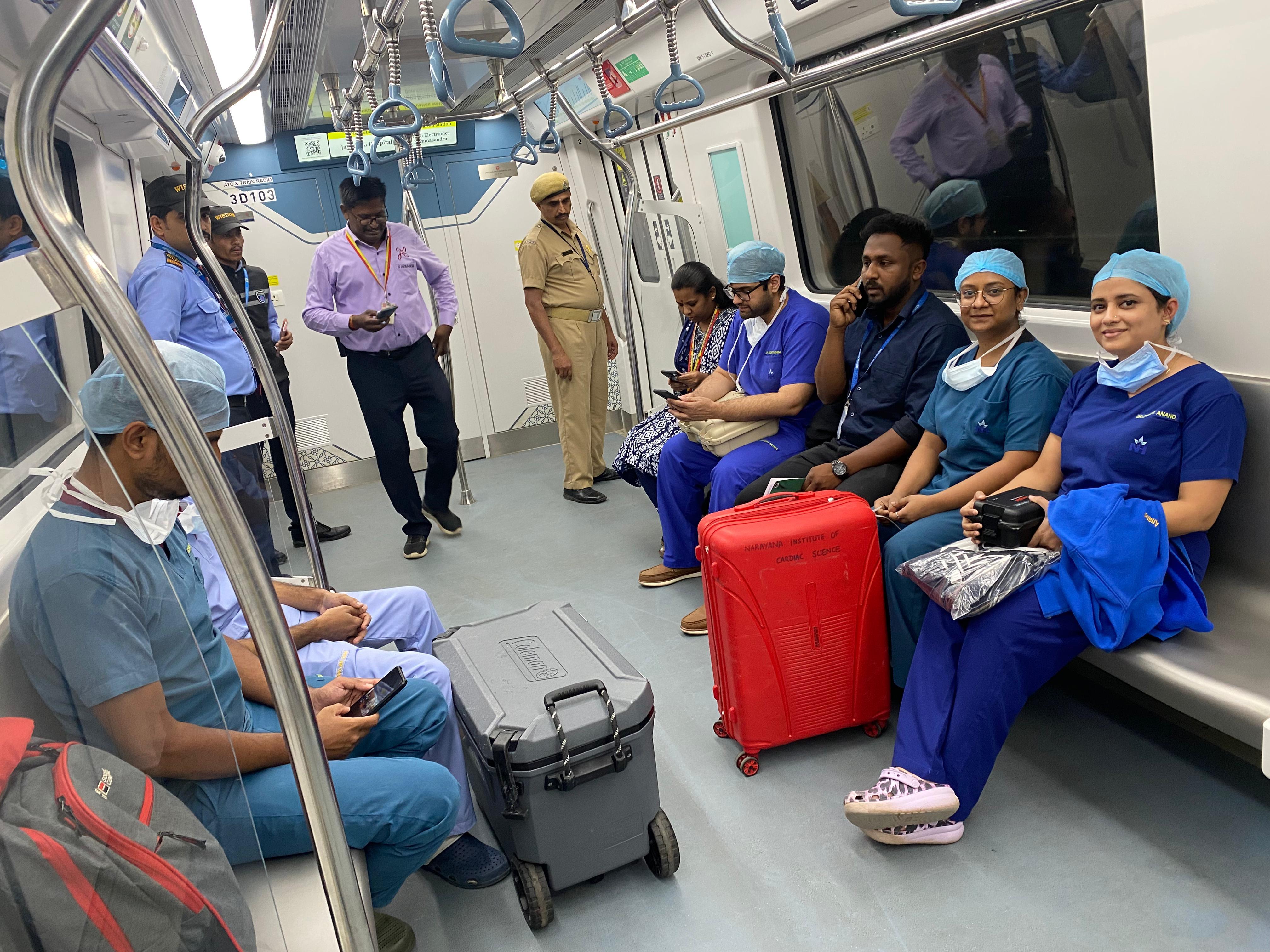 Bengaluru Metro Speeds Donor Heart Across City, Enabling Life-Saving Transplant