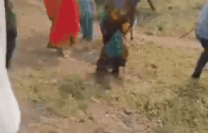 मारपीट का LIVE VIDEO! जमीनी विवाद में भिड़े दो पक्ष, खूब बरसाए लाठी-डंडे