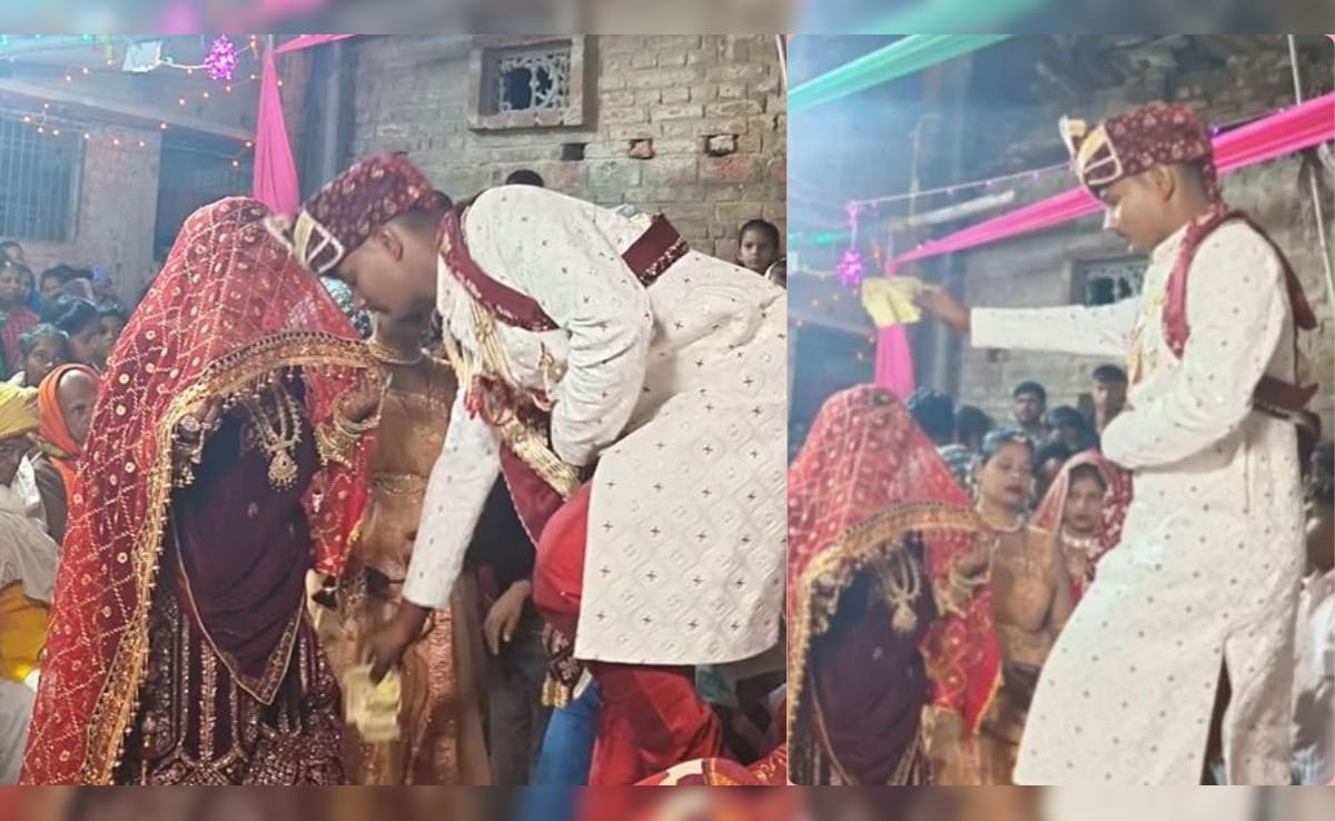 दुल्हन की नजर उतारने चला दूल्हा..मच गया बवाल, वीडियो देख लोगों का हंस-हंसकर हुआ बुरा हाल