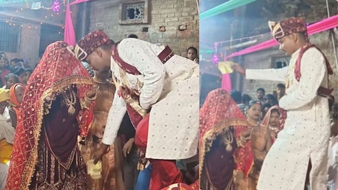 दुल्हन की नजर उतारने चला दूल्हा..मच गया बवाल, वीडियो देख लोगों का हंस-हंसकर हुआ बुरा हाल