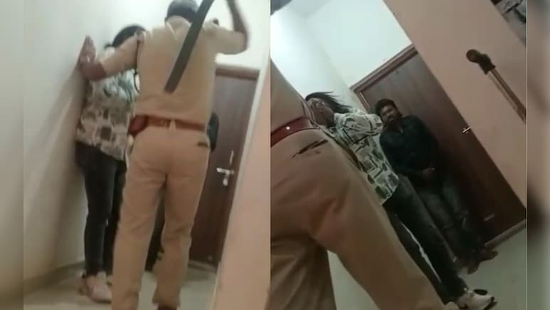 नर्मदापुरम में थाना प्रभारी का थर्ड डिग्री टॉर्चर, युवकों को बेल्ट से पीटा; मांगते रहे हाथ जोड़कर माफी