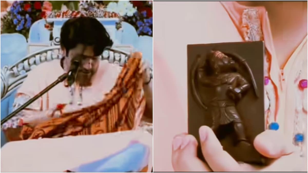 Bageshwar dham dhirendra shastri hanuman idols reveal holy bag