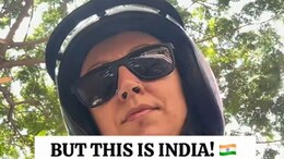 Viral: Italian Woman Hails Bengaluru's Safety After Leaving Helmet Out. Says, "In Italy, It Wouldn't Last 2 Minutes"