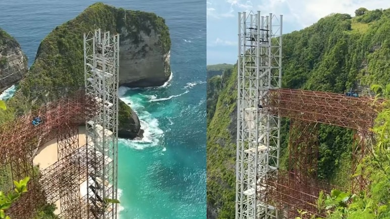 Bali Says No To Chinese Glass Lift On Nusa Penida Beach After Viral Photos Get Trolled
