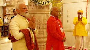PM Modi, RSS Chief Offer Prayers At Ram Darbar Ahead Of Flag Hoisting