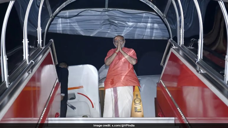 "Bathing In Ganga Inspired Me To Turn Vegetarian": CP Radhakrishnan "Bathing In Ganga Inspired Me To Turn Vegetarian": CP Radhakrishnan