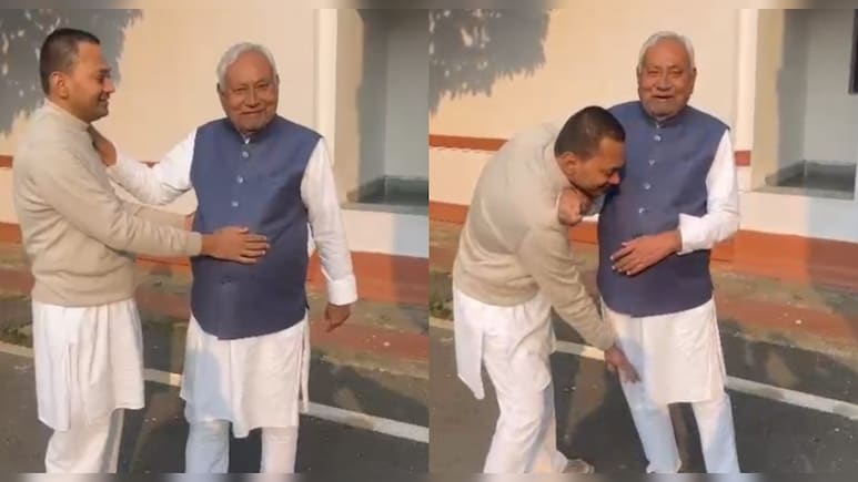 पिता से गले मिले, प्रणाम किया.. सीएम नीतीश के साथ बेटे निशांत का वीडियो सोशल मीडिया पर हो रहा वायरल