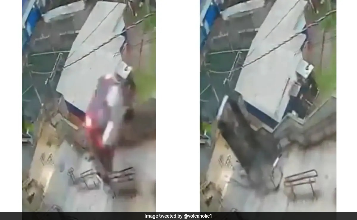 Watch: Car Flies Off Road And Crashes Down Stairs In Brazil, Driver Escapes With Scratches