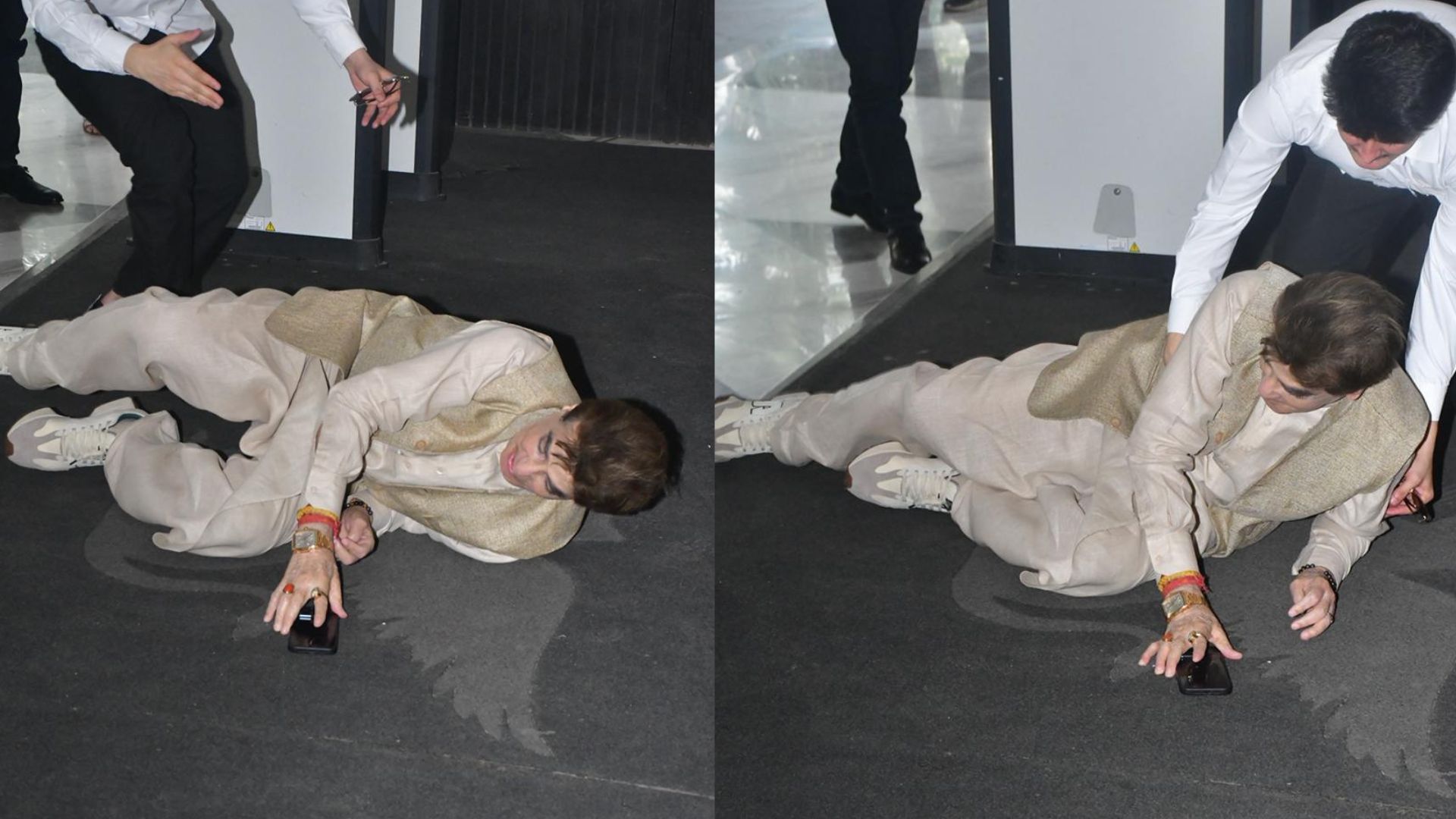 Veteran Actor Jeetendra Trips, Falls At Sussanne Khan's Mother Zarine Khan's Prayer Meet