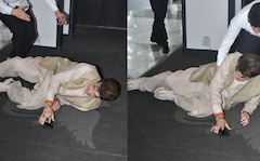 Jeetendra Trips, Falls At Sussanne Khan's Mother Zarine Khan's Prayer Meet