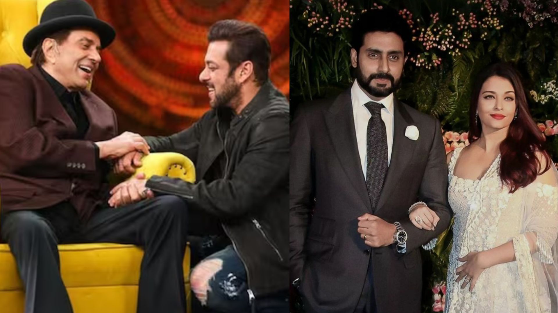 Salman Khan, Aishwarya Rai And Abhishek Bachchan Meet The Deols At Dharmendra's Prayer Meet