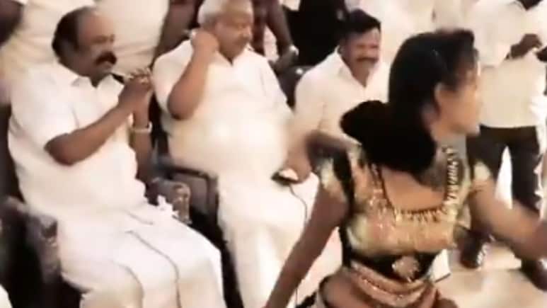 Row Over Viral Video Of Tamil Nadu Minister With Dancers At Birthday Party