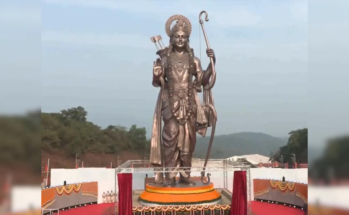 77-Foot Lord Ram Statue, Tallest In The World, Unveiled By PM Modi In Goa