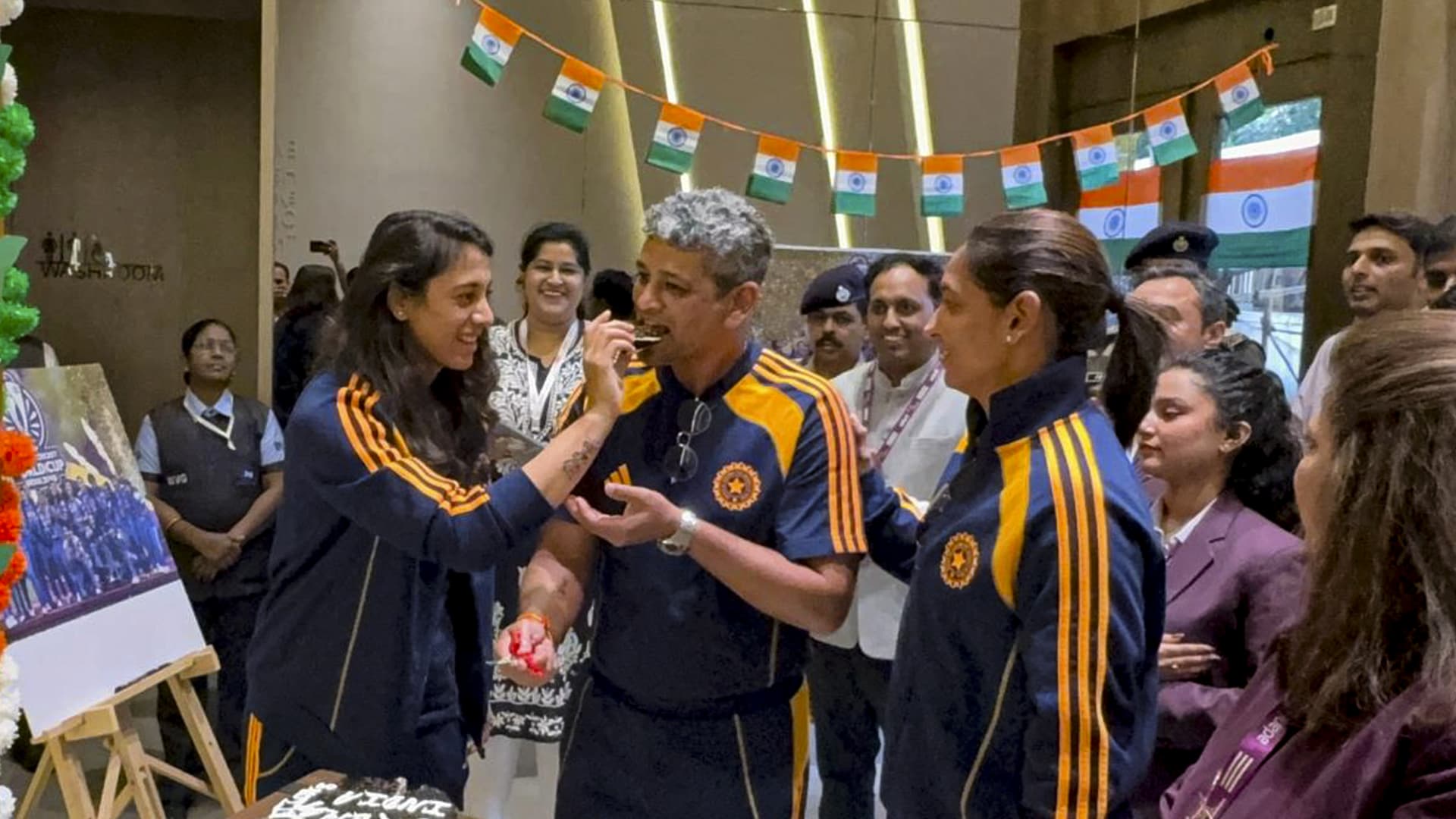 Drums, Dance, Cakes And More: Indian Women's World Cup-Winning Team Gets Rousing Welcome In Delhi