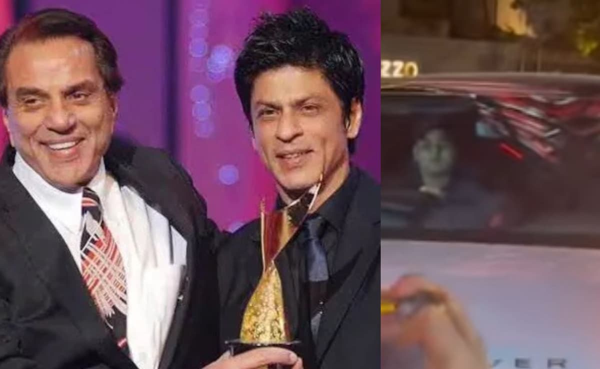 Shah Rukh Khan, Son Aryan Khan Arrive At Breach Candy Hospital To Meet Dharmendra