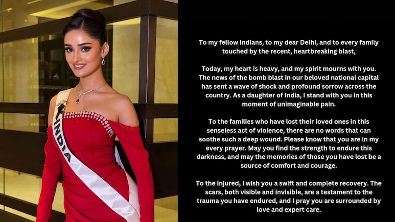 Miss Universe India Manika Vishwakarma Posts Emotional Note After Delhi Blast: "My Heart Is Heavy"