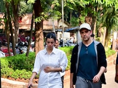 Hrithik Roshan And Saba Azad At Ex-Wife Sussanne Khan's Home To Pay Last Respects To Zarine Khan