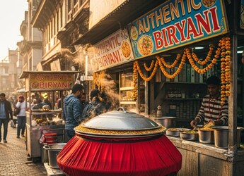 How A Simple Red Cloth Became A Symbol Of India's Biryani Culture