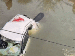 Rajasthan: पुलिया से 10 फीट नीचे गिरी कार, मसीहा बन महिला ने बचाई परिवार की जान, वीडियो बनाती रही भीड़