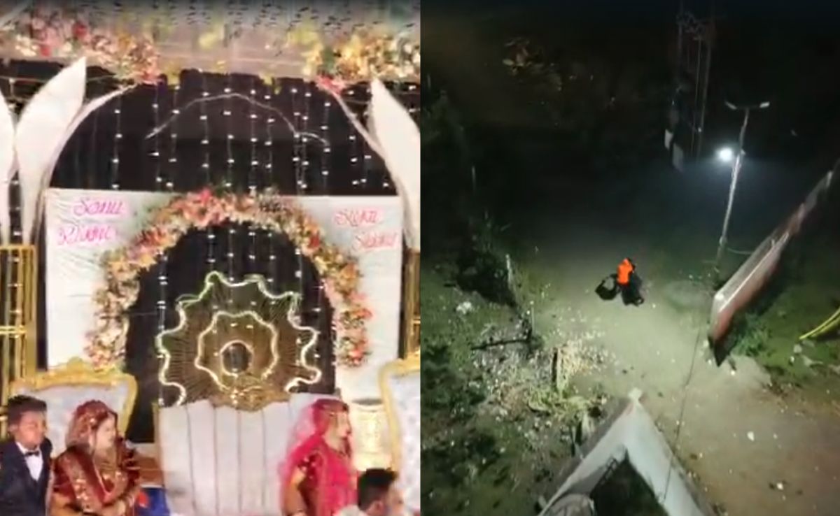 Video: Wedding Drone Chases Man For 2 km Who Stabbed Groom On Stage