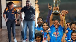 रोहित शर्माने हरमनप्रीतला शिकवली होती ट्रॉफी उचलण्याची योग्य पद्धत? VIDEO सोशल मीडियावर तुफान व्हायरल
