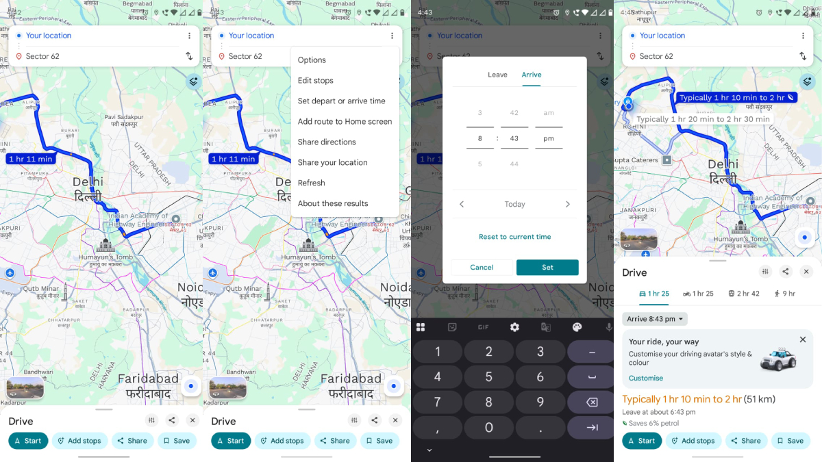 Google Maps में ऐसे सेट करें टाइमर