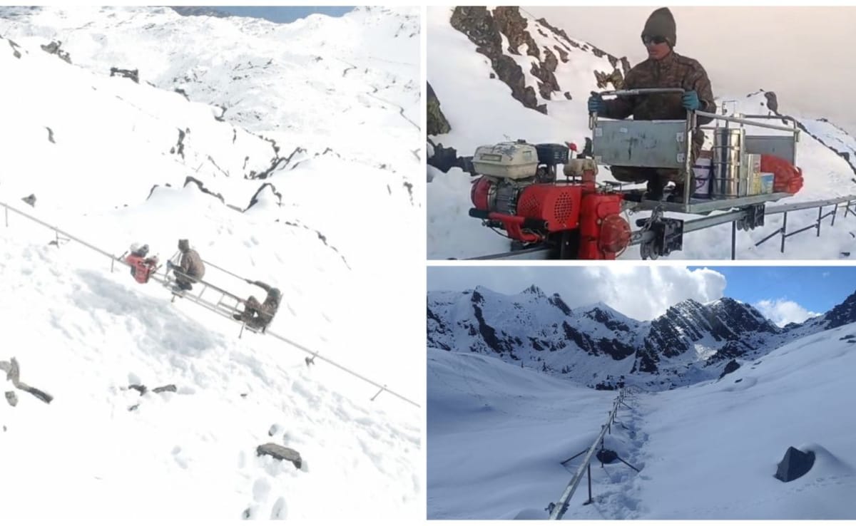 Army Deploys Indigenous High-Altitude Mono Rail System In Arunachal Pradesh