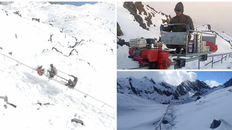 Army Deploys Indigenous High-Altitude Mono Rail System In Arunachal Pradesh