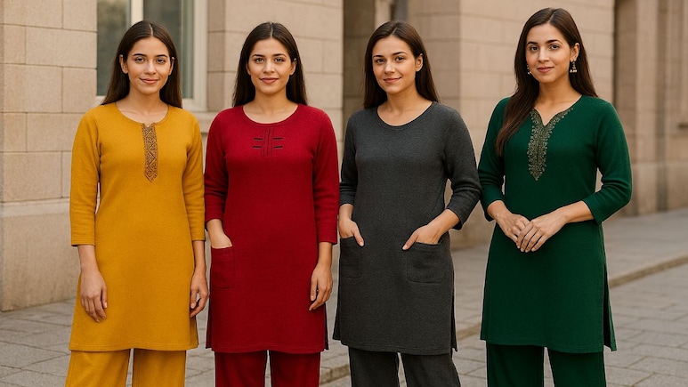 Woolen Kurta Sets Under 1000: शानदार बचत का सुनहरा मौका लेकर आए हैं ये वीमेन वूलन कुर्ता सेट्स, बजट में खरीदें