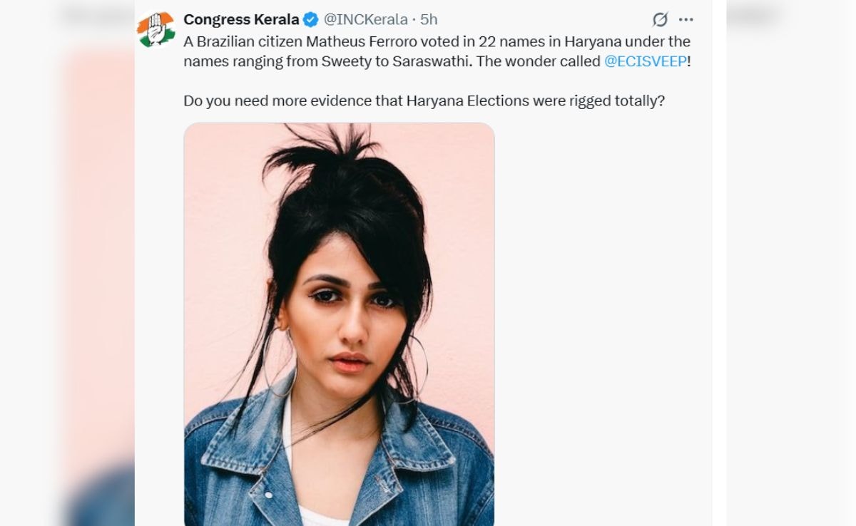 RahuI Gandhi Vote Chori Brazilian Model Matheus Ferroro RahuI Gandhi Vote Chori Brazilian Model Matheus Ferroro