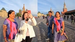 In Viral Video, Indian Woman In Rajasthani <i>Poshak</i> Gets Selfie Requests In Moscow