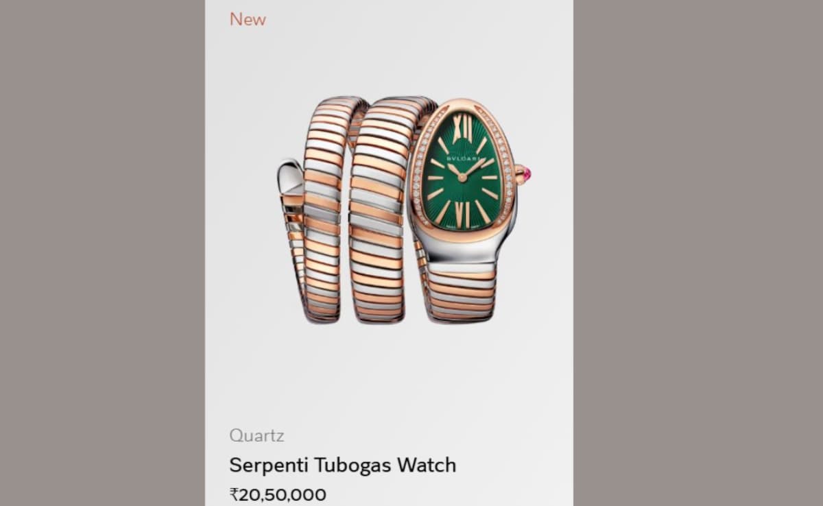 The watch is from Bvlgaris Serpenti Tubogas collection. Photo: Bvlgari.com