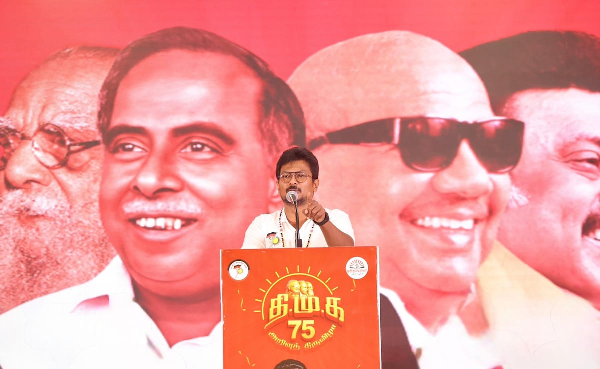 "Made Of Cardboard": Udhayanidhi Stalin Jabs Actor Vijay, TVK Responds