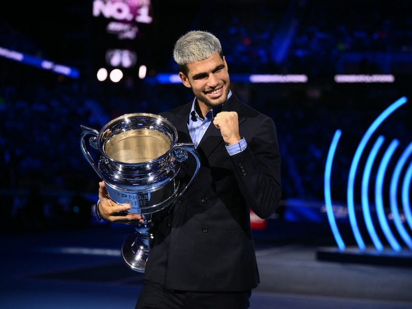 Carlos Alcaraz Beams With Pride As He Lifts Trophy For Year-End No. 1 Player