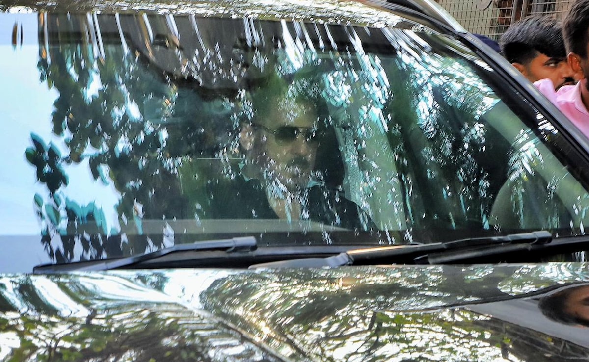 Salman Khan at Dharmendras residence.