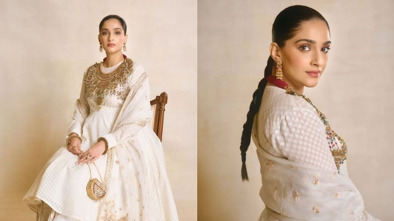 Sonam Kapoor Serves Maternity Fashion Goals In A Custom Rahul Mishra Suit