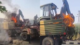 आर्मी की ट्रक में लगी आग... केबिन में बैठे थे सेना के जवान, बॉर्डर पर जा रही थी दो ट्रक