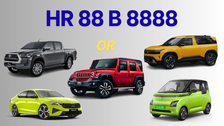 Instead Of India's Costliest Number Plate 'HR88B8888', You Can Add These 5 Cars To Garage