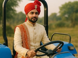 घोड़े पर नहीं ट्रैक्‍टर पर आया सपनों का राजकुमार, 101 ट्रैक्टरों पर निकली किसान के बेटे की बारात 