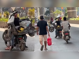 स्कूटर पर आदमी और आदमी पर स्कूटर...वायरल वीडियो ने सोशल मीडिया पर मचा दिया हंगामा