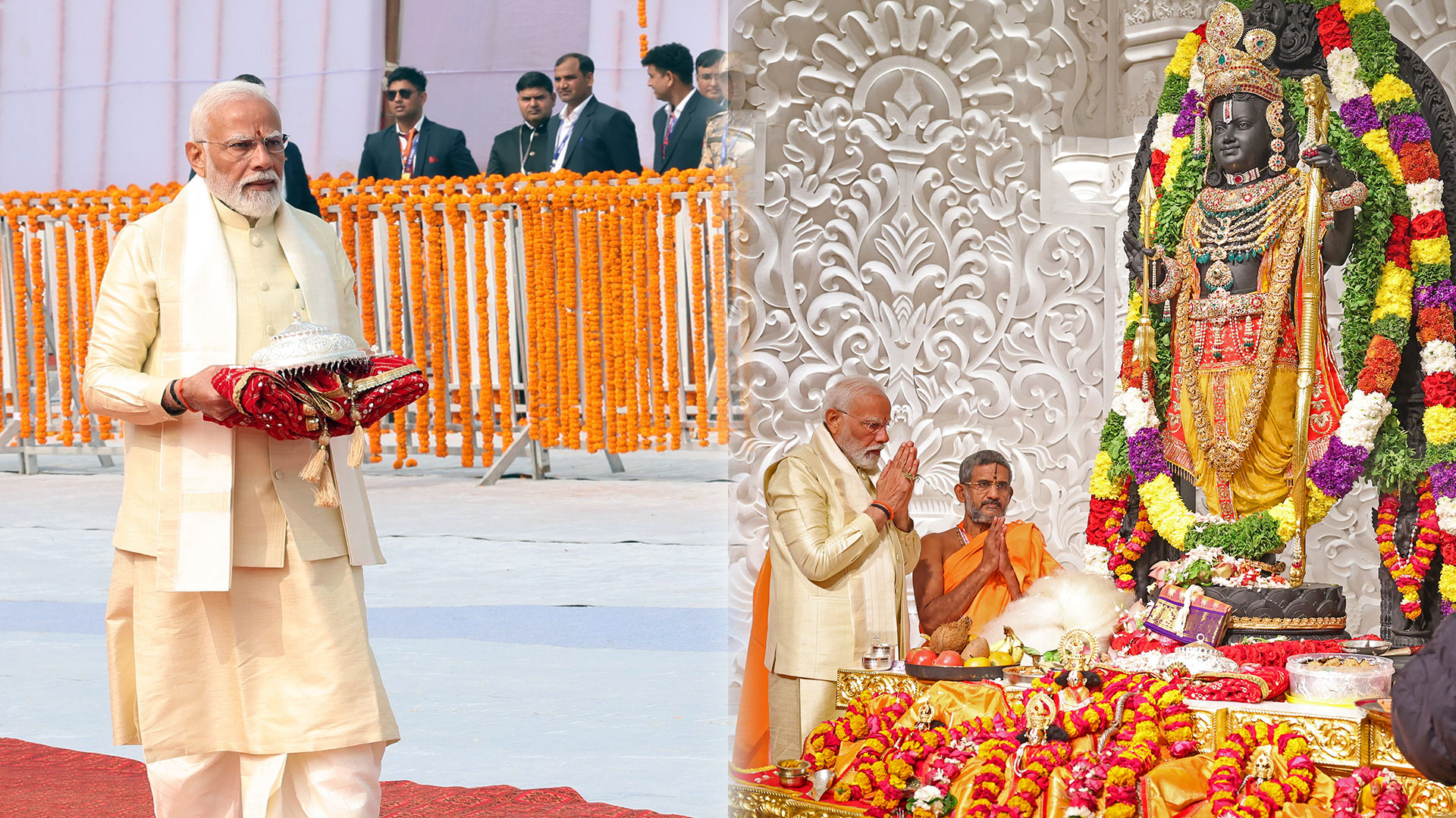 Ayodhya Set For Grand Ram Mandir Flag Hoisting; PM Modi To Lead Rituals